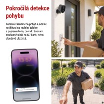 GoSmart Venkovní bateriová kamera IP-1150G SNAP s WiFi a solárním panelem