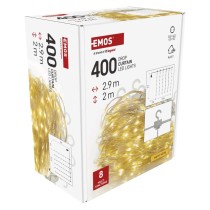 LED jõuluvalguskett Nano – kardin, 2,9 x 2 m, õue/tuppa, soe valge, 8 režiimi