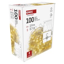 LED božična drop veriga – ledene sveče, 2,9 m, zunanja in notranja, topla bela, programi