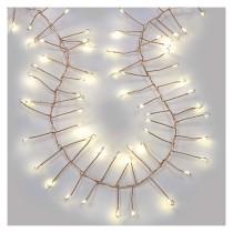 LED nano fényfüzér tekercsen, rézszínű, 14,4 m, meleg fehér, időzítő