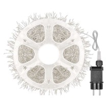 LED nano fényfüzér tekercsen, ezüst , 14,4 m, hideg fehér, időzítő