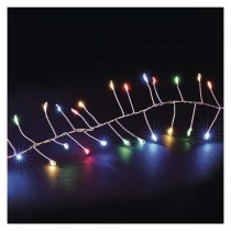 LED nano fényfüzér tekercsen, ezüst, 19,2 m, többszínű, időzítő