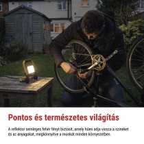 GLARO 30 W-os LED-reflektor, sárga-fekete, IP65, 3000 lm, semleges fehér