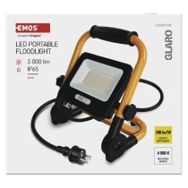 GLARO 30 W LED-prožektor, kollane-must, IP65, 3000 lm, neutraalne valge