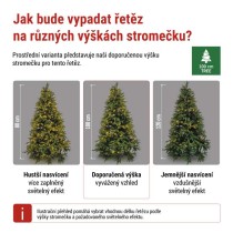 LED vánoční řetěz, 8 m, venkovní i vnitřní, teplá bílá, programy, časovač