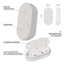 Ersatztaste für Drahtlose Türklingel P5739W, P5739B
