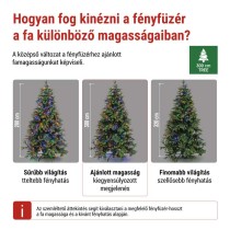 LED karácsonyi fényfüzér, 50 m, kültéri és beltéri, többszínű, progr, időz.