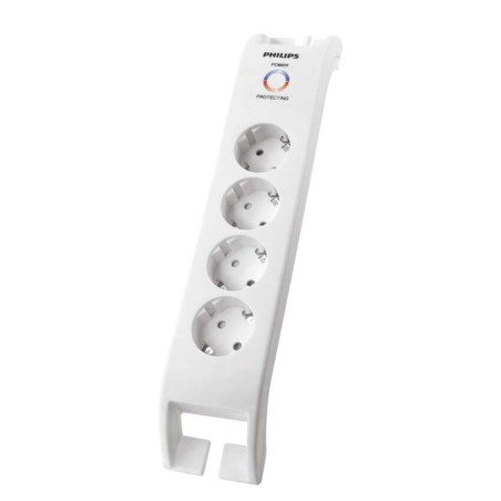 Prepäťová ochrana PHILIPS 4 zásuvky 2m SCHUKO biela