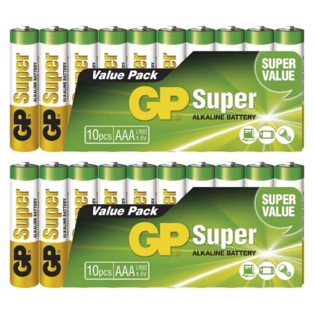 GP Super Alkáli elemcsomag LR03 (AAA) 20db/fólia