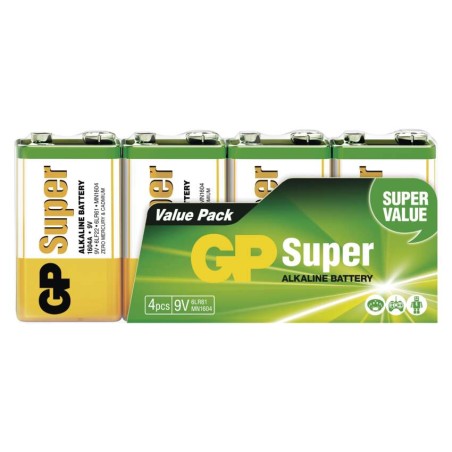 GP Super Alkáli elem 9V 4db/fólia
