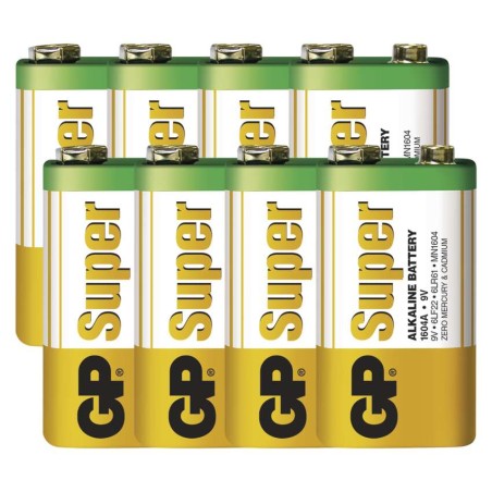 GP Super Alkáli elemcsomag 6LF22 (9V) 8db/bliszter
