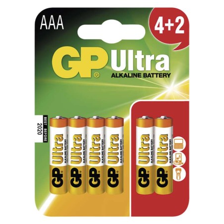 GP Ultra Alkáli elem AAA 4+2 bliszter