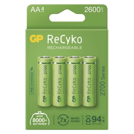 GP ReCyko NiMH Akkumulátor HR6 (AA) 2700mAh 4db