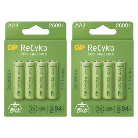 GP ReCyko NiMH Akkumulátor HR6 (AA) 2700mAh 8db/csom.