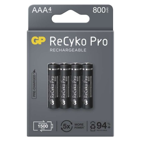 GP ReCyko Pro NiMH Akkumulátor HR03 (AAA) 800mAh 4db