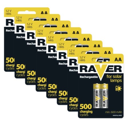 12 + 4 Kostenlos – Akku RAVER SOLAR 600 mAh HR6 (AA)