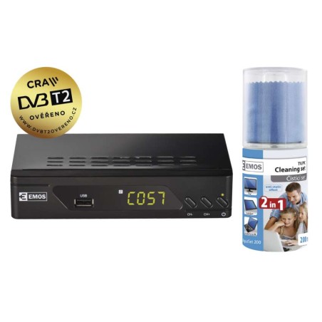 DVB-T2 set-top box EM170 + dárek