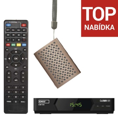 Výhodná sada EM190 HD a soundbox Tiffy šedý