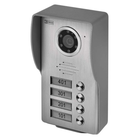 EMOS Videó kaputelefon kültéri egység H1137 4 gombos