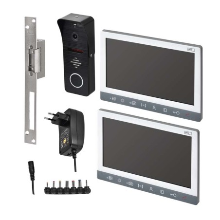 Sada videotelefonu EM-10AHD se 2 monitory a el. zámkem s intervalem