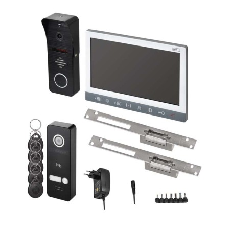 Video-Türsprechanlagen-Set EM-10AHD mit 2 Eingängen und 2 el. Schlössern auf/zu
