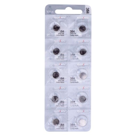 Gombíková batéria do hodiniek RAYOVAC 384, 10 ks