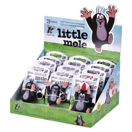 LED klíčenka - Krtek I na 3x LR1130, 12 ks 