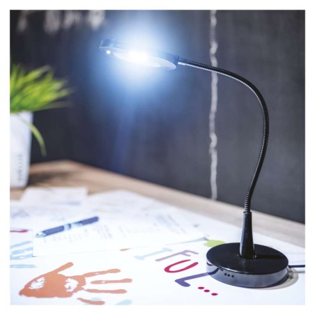 LED Schreibtischlampe black & home, schwarz