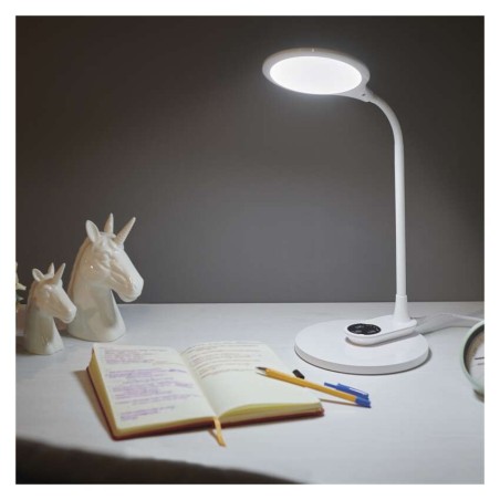 LED stolná lampa RUBY, biela