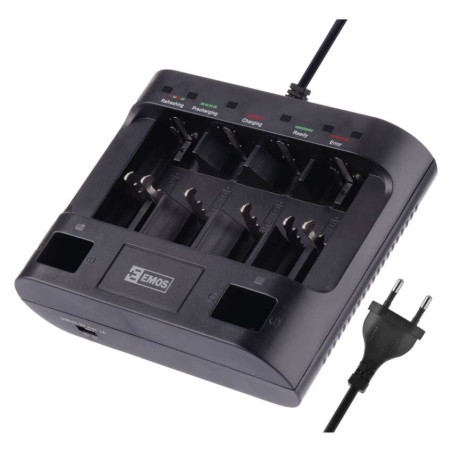 Univerzální nabíječka baterií EMOS BC UNI6 (AA,AAA,C,D,9V)