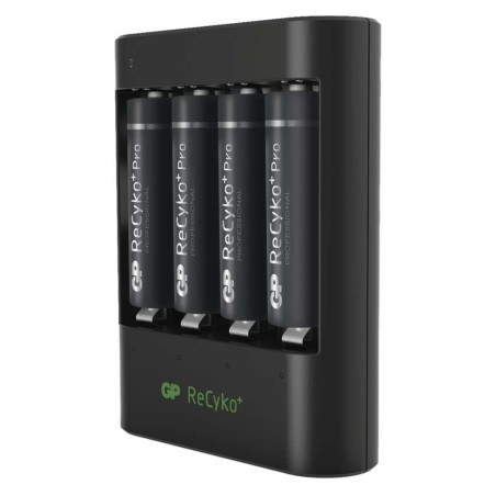 USB nabíjačka batérií GP U421 + 4× AA GP ReCyko+ Pro