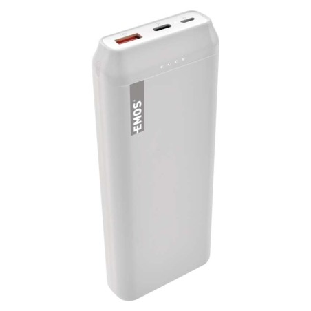 Powerbank EMOS ALPHAQ 20000 mAh biały, micro USB + USB C