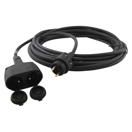 1f prodlužovací kabel 3x1,5mm 2 zásuvky 10m