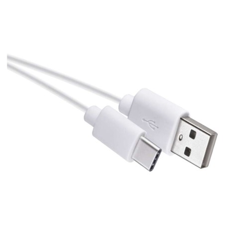 Töltő- és adatkábel USB-A 2.0 / USB-C 2.0, 0,2 m, fehér