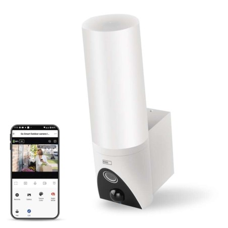 GoSmart Rotierende Outdoor IP Kamera mit WiFi und Licht IP-300 TORCH, weiß