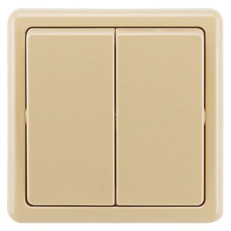 Vypínač CLASSIC dvojitý, béžový 553-05289 D2