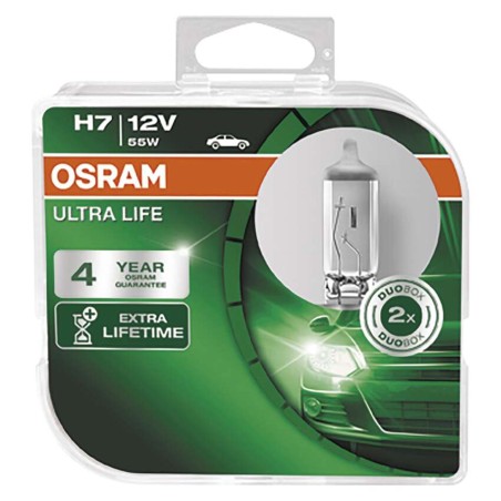Autožárovka OSRAM H7 Ultra Life 55W 12V, 2 ks