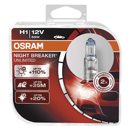 Autožárovka OSRAM H1 12V 55W 64150 NBU 2KS NIGHT BREAKER