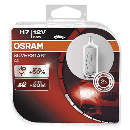 Autožárovka OSRAM H7 Silvestar 12V 55W, 2 ks 