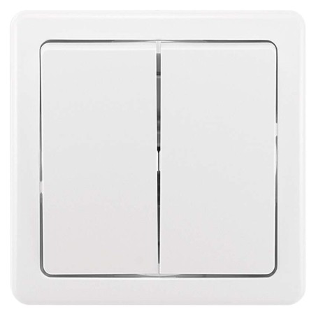 Vypínač SWING dvojitý, biely r.5 3557G-05340