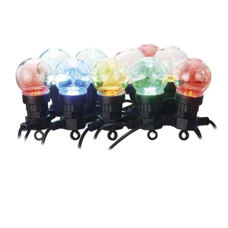 LED Lichterkette – 10x Partylichter, 5 m, Außen und Innen, Multicolor