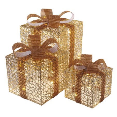 LED Geschenkpakete, 3 Größen, Innen, warmweiss