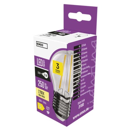 LED Lampe Filament Mini Globe / E27 / 1,8 W (25 W) / 250 lm / Warmweiß