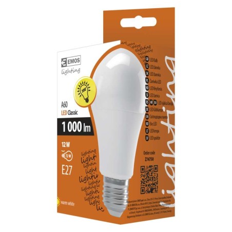 LED žárovka Classic A60 12W E27 teplá bílá