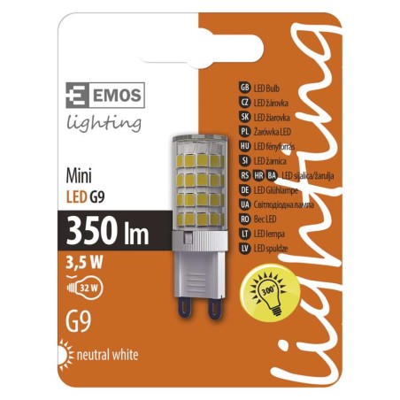 LED žárovka Classic JC A++ 3,5W G9 neutrální bílá