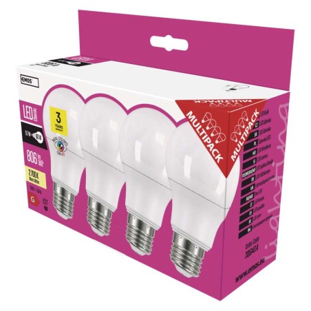 Żarówka LED Classic A60 / E27 / 10 W (60 W) / 806 lm / ciepła biel