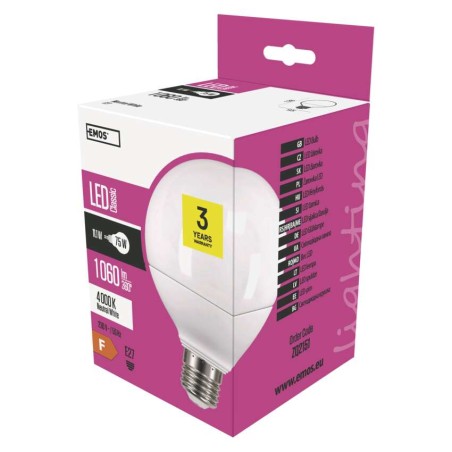 Żarówka LED Classic Globe / E27 / 11,1 W (75 W) / 1 060 lm / neutralna biel