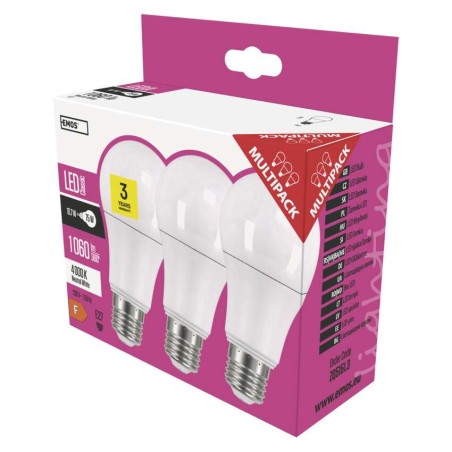 LED izzó Classic A60 / E27 / 10,7 W (75 W) / 1 060 lm / természetes fehér
