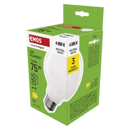 LED Lampe Filament G95 / E27 / 7,8 W (75 W) / 1055 lm / Neutral Weiß