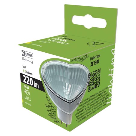 EMOS ECO halogén izzó GU5.3 12V 16W 220lm 10db